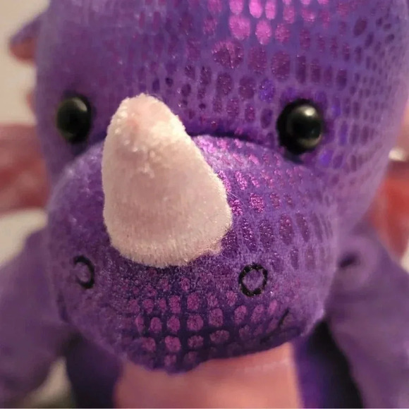 Scentsy Buddy Snap The Dragon Purple & Pink Stuffed Animal Plush Rerd. Scent Pak - Picture 13 of 16